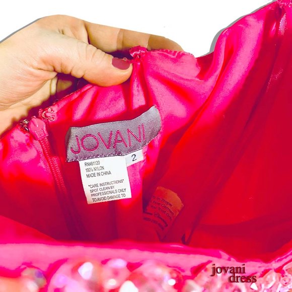 Jovani Pink Mini Dress - Picture 4 of 5